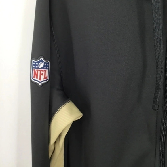 NFL Men’s Saints OnField Apparel Full Zip Hoodie Jacket - Picture 5 of 8